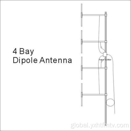 Fm Broadcast Dipole Antenna Four-bay FM Dipole Antenna Factory